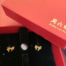 周六福海星足金999黄金耳钉女耳饰生日礼物计价AA096005 约0.73g 一对 实拍图