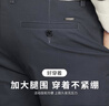 与狼共舞【品质棉】商务通勤裤子弹力轻松裤男士休闲长裤 129雾霾蓝 34  实拍图