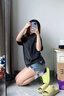 阿迪达斯Yeezy SLIDE苹果椰子男女夏日清凉运动拖鞋HQ6447UK842 实拍图
