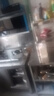不锈钢拉门工作台操作台厨房储物柜商用打荷台面案板饭店切菜桌子 组装款长80宽50高80cm单通+立架 实拍图