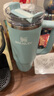 STANLEY巨无霸吸管杯水杯保温杯不锈钢杯子大容量办公车载887ML-海蓝 实拍图