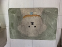 季象浴室地垫卫浴厨房吸水脚垫速干家用入户门垫卫生间厕所门口防滑垫 GZN-童趣卡通浅绿 40x60 cm【吸水黑科技体验装】 实拍图
