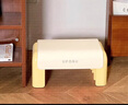 橱明星客厅茶几凳小凳子家用马卡龙儿童凳小板凳浴室洗澡凳踩脚凳换鞋凳 奶油白【环保材质 结实防滑】 实拍图