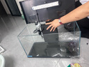 喜高超白玻璃鱼缸智能鱼缸免换水小型客厅水族箱一体式过滤氧气鱼缸 黑色-鱼缸标配 485*225*283mm 实拍图