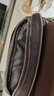 牛船长皮具单肩包男真皮男士斜挎包竖款商务休闲头层牛皮邮差包小背包 咖啡色 实拍图