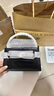 CHARLES&KEITH鳄鱼纹凯莉包手提斜挎婚包包女包生日礼物CK2-50270880-1 Black黑色 S 实拍图