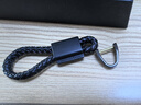 VALU APURENESS高档真皮汽车钥匙扣bv奔驰宝马奥迪保时捷男女士挂饰件链钥匙套 法国版 哑光黑【配标准马蹄扣】 实拍图