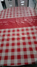 桌布新款欧式风格防水防油免洗餐桌茶几桌垫家用桌布 好运格子-红色（薄款） 137*90cm 实拍图