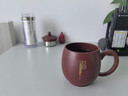 原山 宜兴紫砂杯茶杯手工单杯原矿大红袍泡茶办公杯子茶具 描金福字杯 实拍图