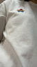 bosie【小花人系列】夏季新款短袖T恤男女情侣刺绣基础简约圆领上衣 白色 S 实拍图
