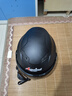 Andes HELMET3c认证电动摩托车头盔男四季女士夏季头盔安全帽四季通用夏天半盔 哑黑黑茶短【升级3C款】 均码 实拍图