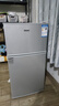 长城（GREAT WALL FRIDGE）家用迷你小冰箱小型冷冻冷藏保鲜宿舍出租房办公室节能省电双开门电冰箱 银色108L【一级能效 全国联保】 实拍图