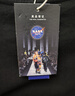 NASA GISS重磅260g纯棉短袖t恤男纯色圆领厚实不透纯白打底衫男女体恤上衣 黑色 S 体重85-110斤 实拍图
