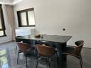 德利丰岩板餐桌家用意式极简现代简约轻奢长方形黑色岩板餐桌高级感桌子 热销升级版-大号桌脚+玻璃复合 1.8米 一桌六椅-配维克多椅 实拍图