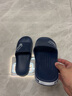 惠夫人拖鞋男夏季外穿大码防滑耐磨时尚潮流浴室洗澡居家休闲透气拖鞋 【升级款】藏青 42-43 (适合平常穿41/42码) 实拍图