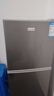 长城（GREAT WALL FRIDGE）家用迷你小冰箱小型冷冻冷藏保鲜宿舍出租房办公室节能省电双开门电冰箱 钛金黑126L【一级能效 全国联保】 实拍图