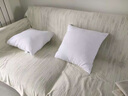 骆易家（Lorica）抱枕芯内胆沙发靠枕五星级酒店抱枕枕芯靠垫芯方形枕芯靠背枕芯子 【买一送一】高弹羽丝绒-白色 45cm*45cm 含枕芯 (适合40*40枕套) 实拍图