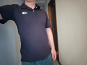 The North Face北面短袖Polo男户外舒适透气棉T恤上新87UX 黑色/JK3 M 实拍图