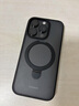 倍思支点壳【自带支架】适用iphone16pro手机壳苹果16pro保护套磁吸支架磨砂防摔MagSafe磁吸充电 实拍图