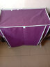 亚思特  简易鞋柜多层宿舍家用防尘布艺鞋柜组装置物架收纳经济型带布套 紫色【长61宽30高63cm】 实拍图