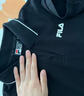 FILA 斐乐官方女子针织连衣裙时尚修身POLO领短袖裙子 正黑色-BK M (165) 84A 实拍图