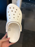 crocs卡骆驰洞洞鞋贝雅卡骆班轻便耐磨一脚蹬休闲鞋|205089 白/深蓝-126 37 /38(230mm) 实拍图
