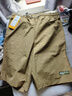 吉普（JEEP）短裤男夏季直筒宽松休闲五分裤子男士冰丝薄款中裤男裤 卡其 3XL 实拍图