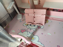 忆瞳儿童学习书桌椅套装多功能可升降中小学生桌椅子写字桌家用课书桌 卡通兔-磁吸背板+三层书架 实拍图