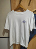 回力（Warrior）运动短袖男夏季潮流复古纯棉t恤男士重磅宽松大码体恤 白色  L 实拍图