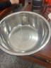 不锈钢沥水篮洗菜篮子洗米筛厨房家用沥水漏盆淘米盆子食品级 30CM加高沥水盆 实拍图