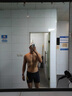 匹克泳裤男士泳衣抗氯舒适平角速干温泉度假专业游泳裤黑金 L 实拍图