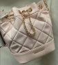 CHARLES&KEITH绗缝菱格链条水桶包双肩包包女包女友生日礼物CK2-10701506 Light Pink浅粉色 M 实拍图