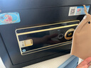 虎牌保险柜家用办公小型指纹密码保险箱全钢防盗可嵌入衣柜保密保管柜 博瑞系列 25cm 钢琴黑 实拍图