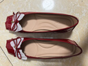 接吻猫KISSCAT【胡可推荐】25年轻芭蕾平底鞋玛丽珍平底法式单鞋 浅暗红色 (瘦脚卡码拍小一码) 38 晒单实拍图
