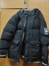 皮尔卡丹（pierre cardin）棉服男冬季新款加棉加厚保暖棉衣外套男防风连帽羽面包绒上衣服男 5023黑色 2XL 【建议140-165斤】 实拍图