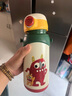 babycare儿童保温杯吸管杯316不锈钢1岁以上大容量保温水杯带提绳儿童水杯 凯姆拉怪兽 实拍图
