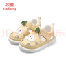 牧童儿童凉鞋宝宝学步鞋女夏镂空透气机能鞋婴儿防撞鞋子男 梨花黄26 实拍图