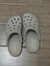 crocs卡骆驰洞洞鞋贝雅卡骆班轻便耐磨一脚蹬休闲鞋|205089 白/深蓝-126 36 /37(220mm) 实拍图