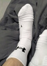 安德玛（Under Armour）运动袜(3双装)中筒跑步足篮球羽毛球男女吸汗运动夏季袜子组合色L 实拍图