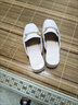 断码青蜓牌真皮包头半拖鞋外穿2023夏百搭穆勒女鞋中粗跟软底凉拖 米白色 40 实拍图