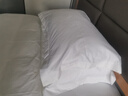 然牌 酒店枕套一对 80支贡缎 五星级酒店白色纯棉枕头套 48x74cm 实拍图