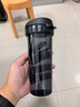 特百惠（Tupperware）茶韵500ML塑料杯男女士学生夏季运动水杯子户外便携大容量 酷炫黑 实拍图