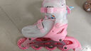 迪士尼（Disney）粉冰雪轮滑鞋专业报班溜冰鞋闪光旱冰鞋直排滑轮鞋儿童送礼物 实拍图