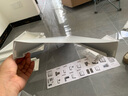 豫正豫正家用学生现代简约书籍馆多层落地置物架钢制简易图书馆书架 珍珠白单面六层2米高1m长主架 实拍图