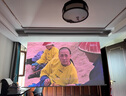 胖巨人投影幕布DG悬浮光子电动幕布100英寸16:9家用办公左右插电投影机屏幕客厅卧室壁挂遥控升降包安装 实拍图