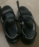 斯凯奇（Skechers）男鞋魔术贴凉鞋运动休闲户外鞋简约露趾沙滩鞋子防滑拖鞋 炭灰色/CHAR 43 实拍图