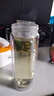 高硼硅双层玻璃杯大容量泡茶杯茶水分离安全无毒隔热杯车载水杯商 双层真空底银色直筒 330ml 1只 实拍图