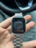 Apple/苹果 Watch Series 10 智能手表GPS款46毫米银色铝金属表壳丹宁色运动型表带S/M MX203CH/B 实拍图