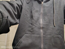 真维斯（JEANSWEST）卫衣男女连帽2025春秋款日系拉链开衫外套宽松运动外套重磅连帽衫 黑色 2XL (推荐150斤-170斤左右) 实拍图