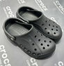 卡骆驰crocs洞洞鞋贝雅男鞋女鞋轻便耐磨一脚蹬拖鞋休闲鞋|10126 黑色-001 37 /38(230mm) 实拍图